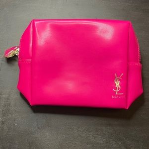 NWOT Hot pink YSL beaute bag